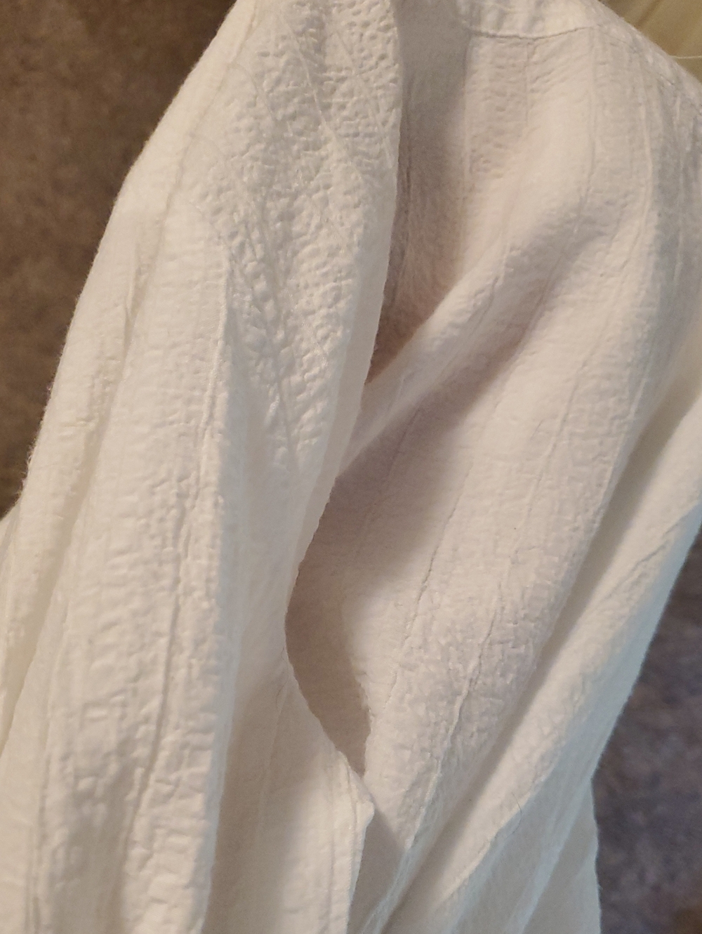 croft & barrow White Textured Button-Up Shirt - Picture 4 of 4